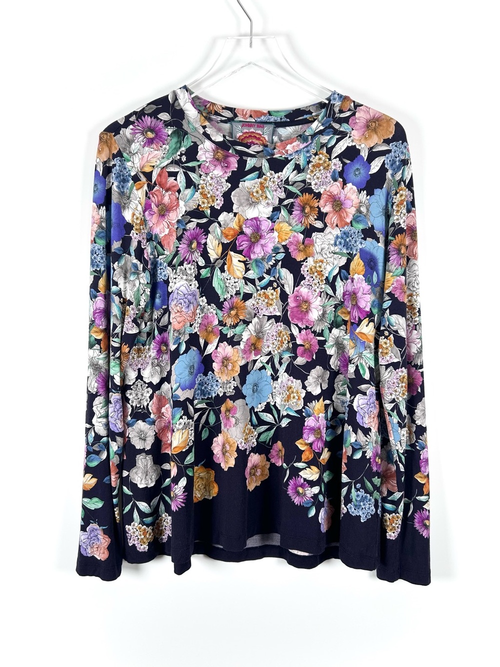 Johnny Was Long Sleeve Tee Women’s Medium The Janie Favorite in Falldance Floral